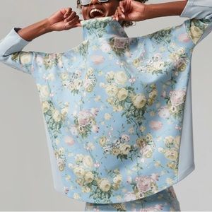 Women’s blue floral sweatshirt